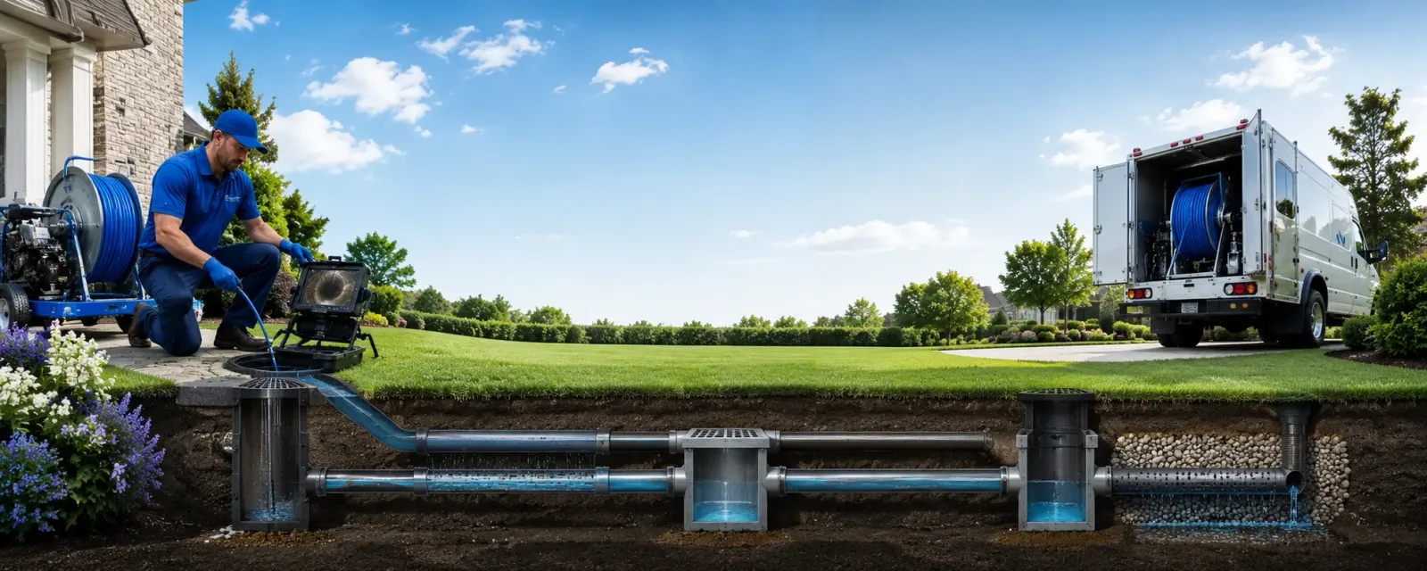 Outdoor drain cleaning information for Lanark, IL